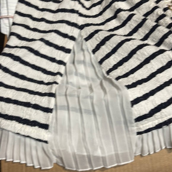 Anthropologie Postmark Striped Top with accordion sides. EUC - Picture 5 of 5